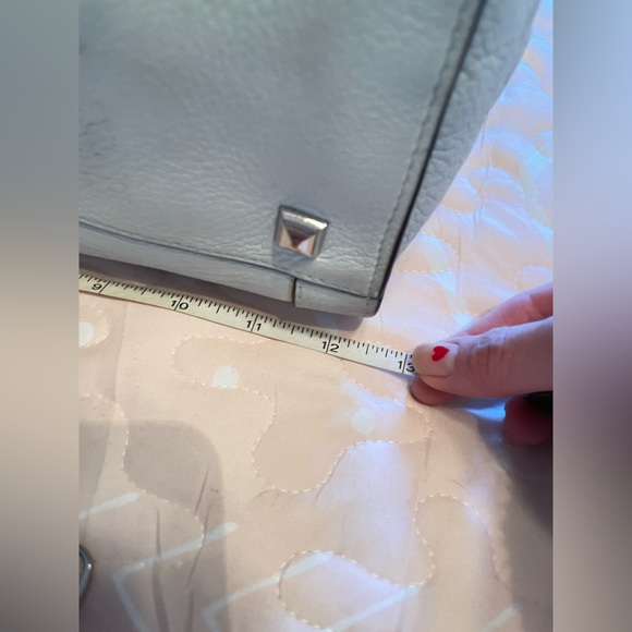 Henri Bendel Rivington Light Green Large Convertible Tote Rare - Picture 8 of 16